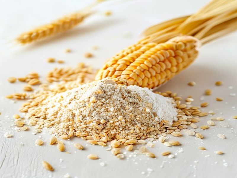 Maize meal and wheat flour with fortification premix